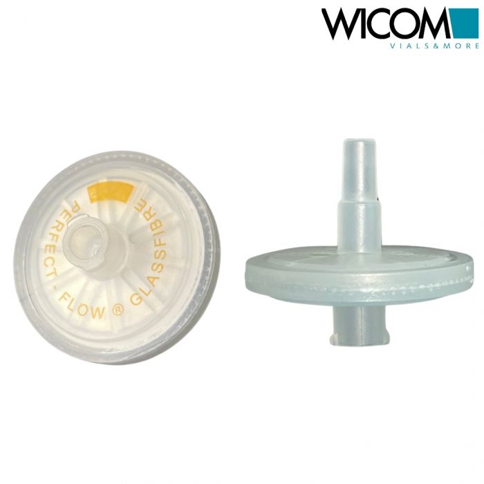 WICOM PERFECT-FLOW(r) Spritzenvorsatzfilter, Glasfasermembran 25mm, 200 Stück pr...