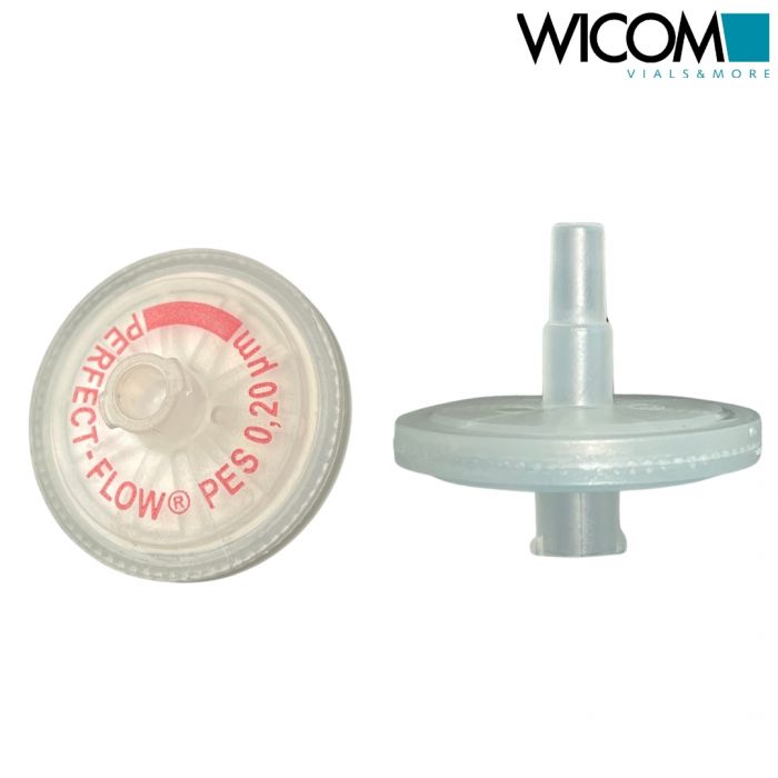 WICOM PERFECT-FLOW(r) Spritzenvorsatzfilter, PES 25mm 0,2µm Membrane, Perfectflo...