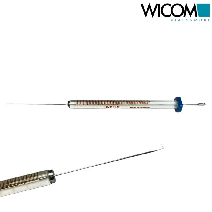 WICOM 10ul syringe, fixed needle, 26s, 42mm, conical tip, fits for Agilent GC au...