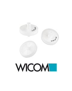 WICOM Spritzenvorsatzfilter 25mm 0.45µm reg. Cellulose, drei Schichten: Vorfilte...