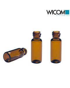 WICOM 8mm Schraubvials (Gewindeflasche), Braunglas, 1,5ml, Vorteilspackung mit 2...
