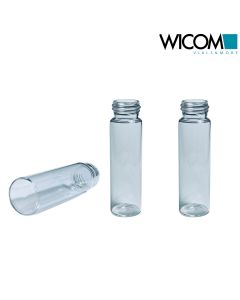 WICOM 24mm Schraubvial (EPA-Gewindeflaschen), Klarglas, 40ml, 95,00mm x 27,5mm, ...