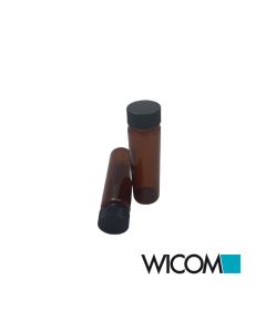 WICOM Kombipack aus 24mm Schraubvial (EPA Gewindeflaschen), Braunglas, 40ml, 95m...