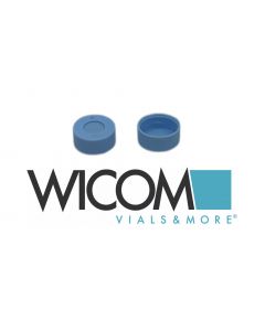 WICOM 11mm Schnappkappe, Polyethylen, blau, 0,25mm Durchstich ohne Dichtung