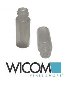 WICOM 8mm Low volume screw vial, 250ul, Polypropen