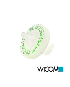 WICOM PERFECT-FLOW(r) Spritzenvorsatzfilter PTFE-Membran 0,45um 13mm, mit Miniti...
