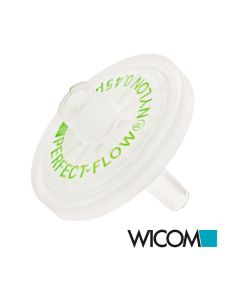 WICOM PERFECT-FLOW(r) syringe filter, Nylon membrane, 25mm 0,45 µm.