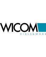 WICOM 11mm crimp vial clear, with pre insertes micro insert, 0.2ml, with write-o...