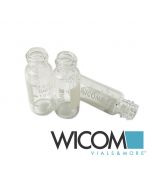 WICOM screw vial, 1,5ml volume, 8mm, (clear) with write-on patch LOT: 7339