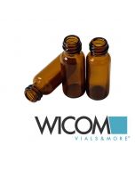 WICOM screw vial, 1,5ml volume, 8mm, brown in DAB-10 quality. Pack of 100