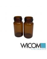 WICOM EPA-screw vials, 20ml, brown glass, 57.0mm x 27.5mm, 24mm threat