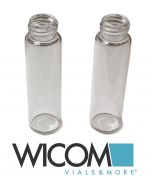WICOM 12ml screw vial clear glass, 15mm thread, 66x19mm