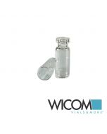 WICOM 11mm Crimp Vial, Klarglas, 2ml, 5mm (enge) Öffnung, Probenflasche, Rollran...
