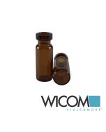 WICOM 11mm Crimp Vial, Braunglas, 2ml, 6mm weite Öffnung, Probenflasche, Rollran...