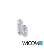 WICOM 11mm CRIMP/SNAP micro-V vials, clear, 6mm opening, 12x32 1.5ml