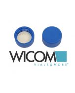 WICOM Closing srew caps 9mm, blue, with Buty/PTFE septun