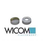 WICOM Crimp caps 20mm Aluminium with pressure relief Aluminium coated silicone s...