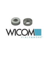WICOM Crimp cap 20mm Aluminium with 10mm hole