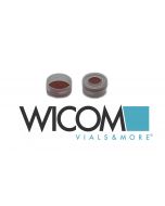 WICOM Snap cap PP, clear with Butyl/PTFE septum