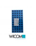 WICOM Flaschenständer, Vial Rack 50 Positionen (4ml Gefäße), aus Polypropylen, 5...