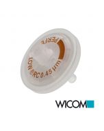 WICOM PERFECT-FLOW(r) syringe filter, regenerated Cellulose membrane, 0,45um, 25...