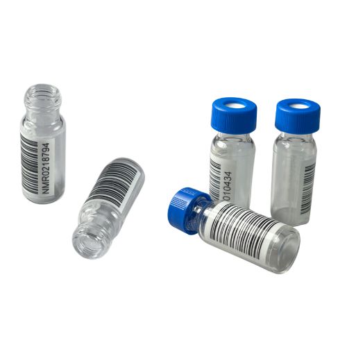 Barcode Vials etikettiert