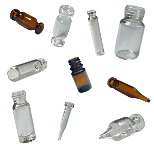 Vials mit unterschiedlichen Bodenformen