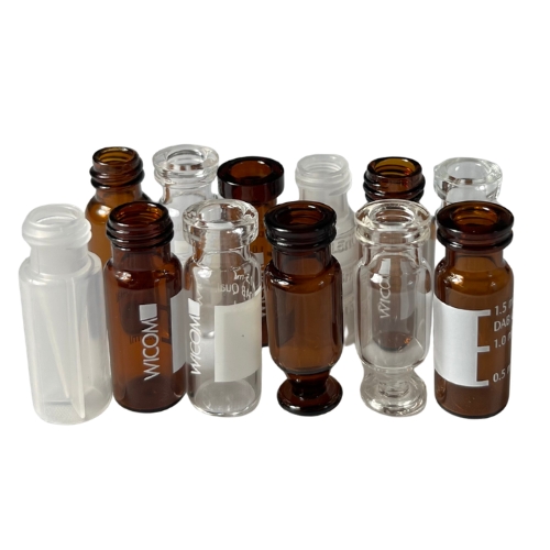Vials mit unterschiedlichen Bodenformen
