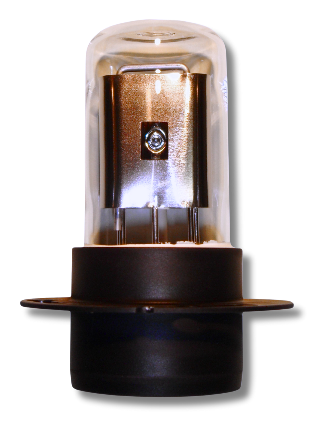 Close-up of a Deuterium lamp in a housing